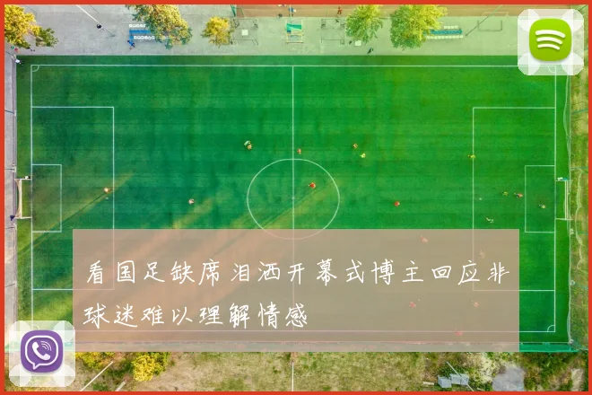 看国足缺席泪洒开幕式博主回应非球迷难以理解情感